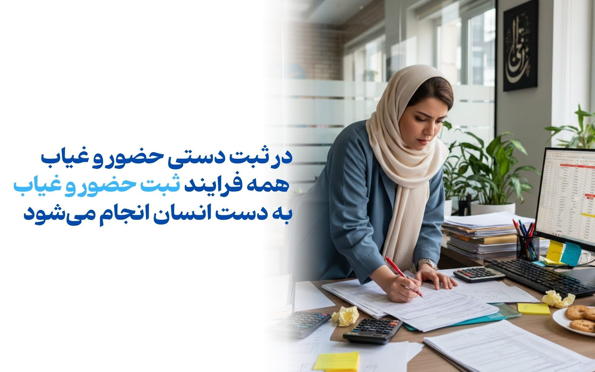 ثبت دستی حضور و غیاب